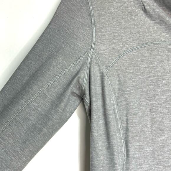 Lululemon Precision Jacket Heathered Battleship Gray Asymmetrical Full Zipper 4 - Picture 7 of 11